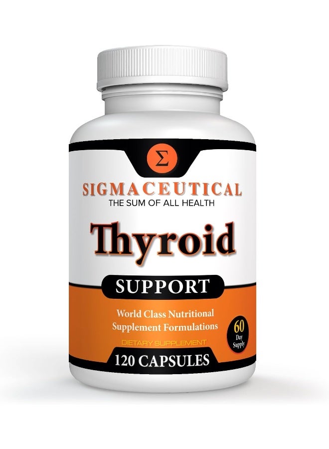 Sigmaceutical Zinc & Selenium Supplement - Thyroid Support Supplement - Iodine Capsules - Kelp Supplement - 120 Capsules - Image 1